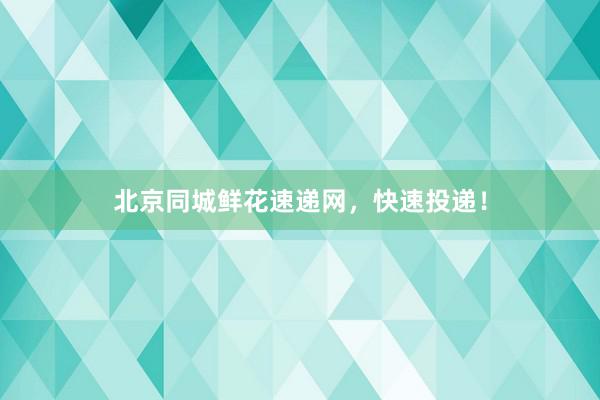 北京同城鲜花速递网，快速投递！